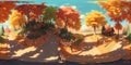 Tranquil Oasis: AI-Curated Autumn Tree Haven