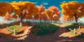 Tranquil Oasis: AI-Curated Autumn Tree Haven