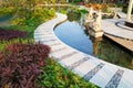 Tranquil pond in the garden