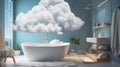 Tranquil Rainclouds Transforming a Modern Bathroom into a Relaxation Haven