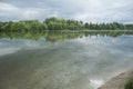 Tranquil river danube scene in germany,europe. Royalty Free Stock Photo