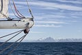 Tranquil sailing in svalbard Royalty Free Stock Photo