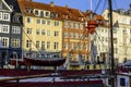 Tranquil Scandinavian Harbor with water reflections Royalty Free Stock Photo