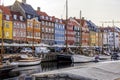 Tranquil Scandinavian Harbor with water reflections Royalty Free Stock Photo