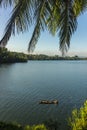 Tranquil scence at Kaptai Lake in Bangladesh Royalty Free Stock Photo