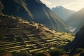 Tranquil scene of the ancient Inca city of