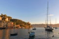 Tranquil scene of boats at Portofina Alba