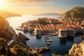 Tranquil scene of the historic city of Dubrovnik