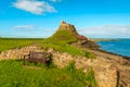 Tranquil scene at Lindisfarne castle Royalty Free Stock Photo