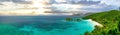 Tranquil scene of the Trunk Bay beach on Saint John island, Virgin Islands, United States Royalty Free Stock Photo