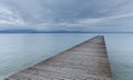 Lake Garda jetty Royalty Free Stock Photo