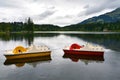 Schwarzsee - Black Lake, moor lake in the heart of the Kitzbuhel Alps