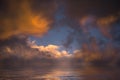 Dramatic sky over the sea