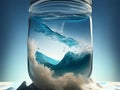 Tranquil Seascapes: Wave in a Jar Artwork