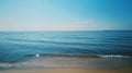 Tranquil Serenity: Blue Beachscape Royalty Free Stock Photo