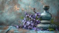 Tranquil Spa Essentials: A Serene Still Life of Relaxation and Pampering Royalty Free Stock Photo