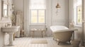 Tranquil Spa-Inspired Bathroom: Natural Materials, Minimalist Design, and Neutral Color Palette