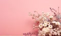 Tranquil still life of white daisies in a vase. Created by AI