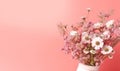 Tranquil still life of white daisies in a vase. Created by AI