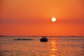 Tranquil sunset over the Waikoloa Beach Royalty Free Stock Photo