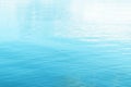 Tranquil surface texture of the ocean. Water ripples. Blue sea water in calm. Crystal clear sea water texture background. Turquois Royalty Free Stock Photo