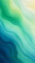 Tranquil Tides: A Minimalist Abstract of Blue and Green Waves