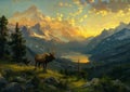 Tranquil Vistas: A Majestic Journey through Deer Mountain\'s Vibr