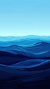 Tranquil Waters. Blue gradient background with deep ocean and sky elements concept Royalty Free Stock Photo