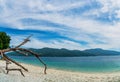 Tranquil white sand Sai Kha Beach with in Ra Wi Island, Southern of Thailand