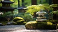 Tranquil Zen Garden: Serenity Amidst Natures Beauty Royalty Free Stock Photo