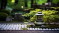 Tranquil Zen Garden: Serenity Amidst Natures Beauty Royalty Free Stock Photo