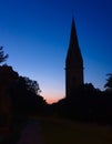 Tranquility - cathedral spire at dusk