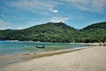 The tranquility of Domingas Dias beach on the coast