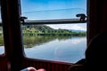 Tranquility of morning waters of Pamvotida, Greece Royalty Free Stock Photo