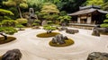 Tranquility in Motion: Zen Garden Serenity Royalty Free Stock Photo