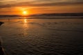 Tranquill sunset at Neptune beach. Royalty Free Stock Photo