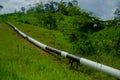 Trans-Andean oil pipeline, Ecuador, it links oilfields in the Amazon.