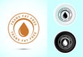Trans fat free icon design illustration, Zero trans fat icon for healthy concept Royalty Free Stock Photo