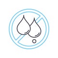 trans fat free line icon, outline symbol, vector illustration, concept sign Royalty Free Stock Photo