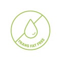 Trans fate free food icon