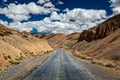 Trans-Himalayan Manali-Leh highway road. Ladakh, Jammu and Kashm