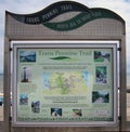 Trans Pennine Trail Sign At Hornsea Royalty Free Stock Photo