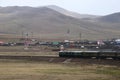 Trans-Siberian rail - Mongolia Royalty Free Stock Photo
