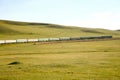 Trans-Siberian Railway from beijing china to ulaanbaatar mongolia Royalty Free Stock Photo