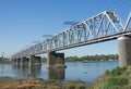 Trans Siberian railway bridge Royalty Free Stock Photo