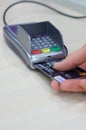 Transaction with credit debit card