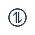 transaction icon vector from ecommerce user interface concept. Thin line illustration of transaction editable stroke. transaction