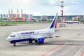 Transaero Boeing 737 Royalty Free Stock Photo