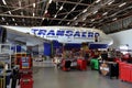 Transaero Boeing 747 under maintenance, Griffiss International Airport, Rome, NY Royalty Free Stock Photo