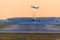 Transaero Boeing 737 takes off on an Airbus A330 Vietnam Airlines